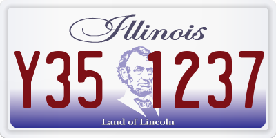 IL license plate Y351237