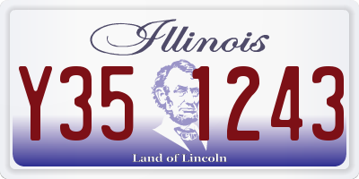 IL license plate Y351243