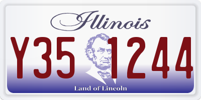 IL license plate Y351244