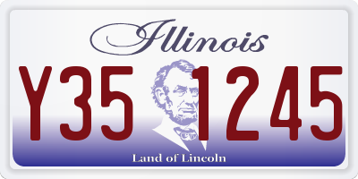 IL license plate Y351245