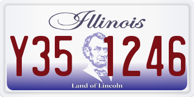 IL license plate Y351246