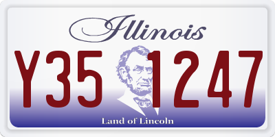 IL license plate Y351247
