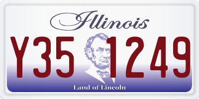 IL license plate Y351249