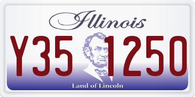 IL license plate Y351250