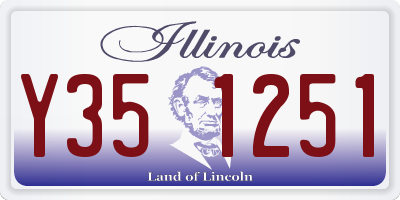 IL license plate Y351251