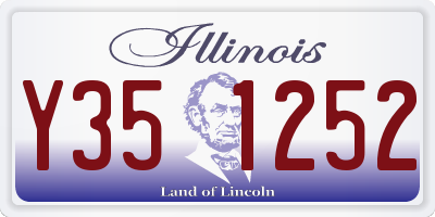 IL license plate Y351252