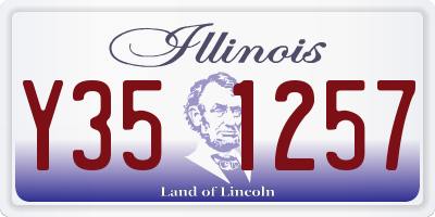 IL license plate Y351257