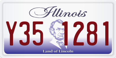 IL license plate Y351281
