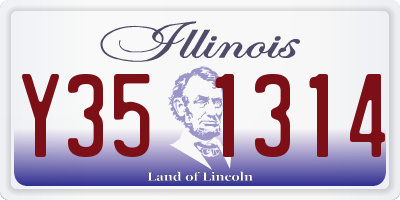 IL license plate Y351314