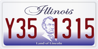 IL license plate Y351315