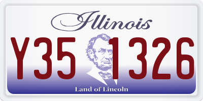IL license plate Y351326