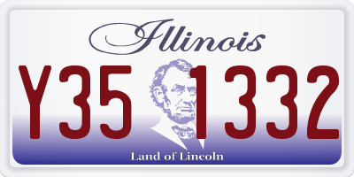 IL license plate Y351332
