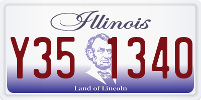 IL license plate Y351340
