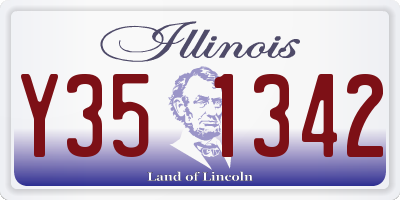 IL license plate Y351342
