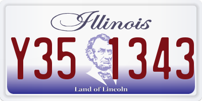 IL license plate Y351343