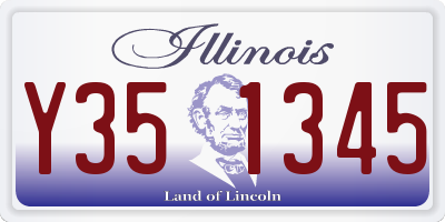 IL license plate Y351345