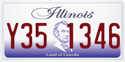 IL license plate Y351346