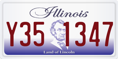 IL license plate Y351347