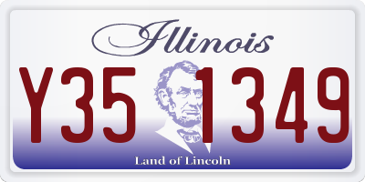 IL license plate Y351349