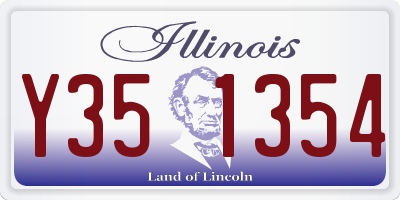 IL license plate Y351354