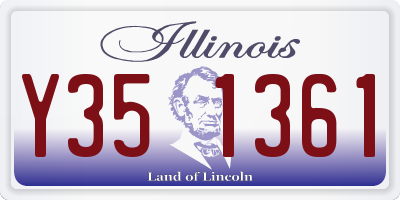 IL license plate Y351361