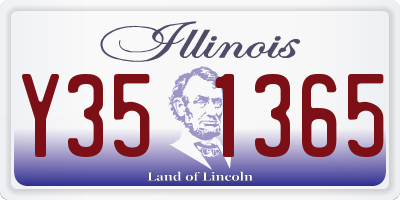 IL license plate Y351365