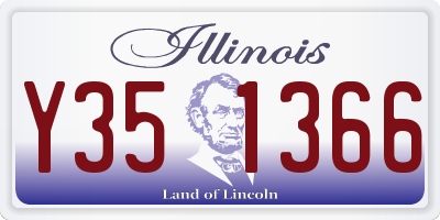 IL license plate Y351366