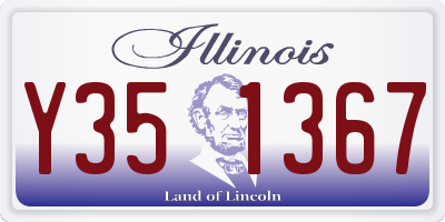 IL license plate Y351367