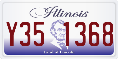 IL license plate Y351368