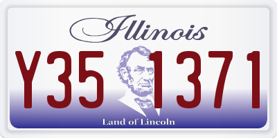 IL license plate Y351371