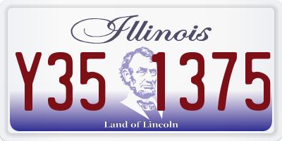IL license plate Y351375