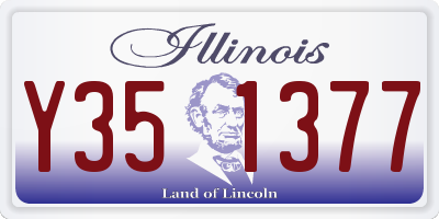 IL license plate Y351377