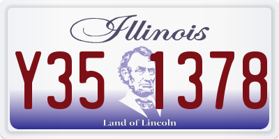 IL license plate Y351378