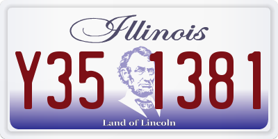 IL license plate Y351381