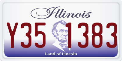 IL license plate Y351383