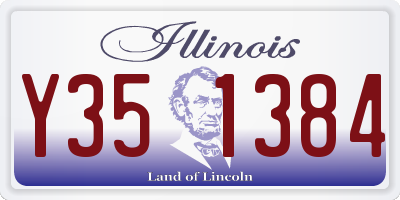 IL license plate Y351384