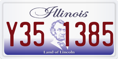 IL license plate Y351385