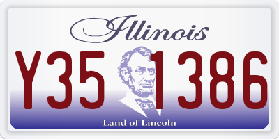 IL license plate Y351386