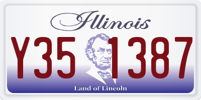 IL license plate Y351387