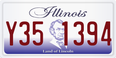 IL license plate Y351394