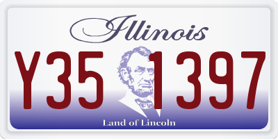IL license plate Y351397