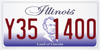 IL license plate Y351400