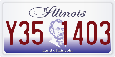 IL license plate Y351403
