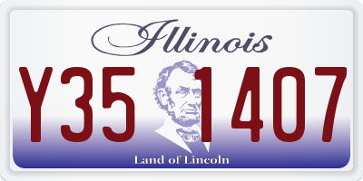 IL license plate Y351407