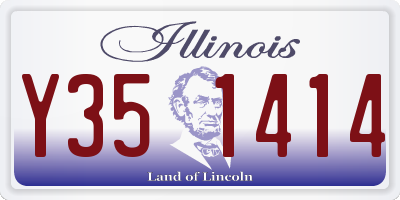 IL license plate Y351414