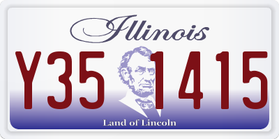 IL license plate Y351415