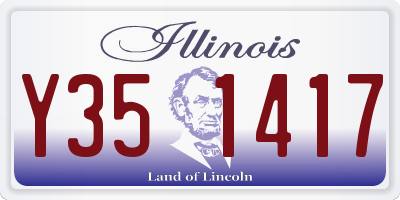 IL license plate Y351417