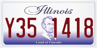 IL license plate Y351418