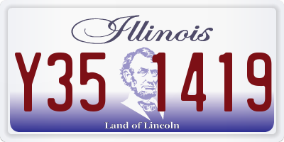 IL license plate Y351419