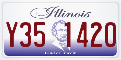 IL license plate Y351420